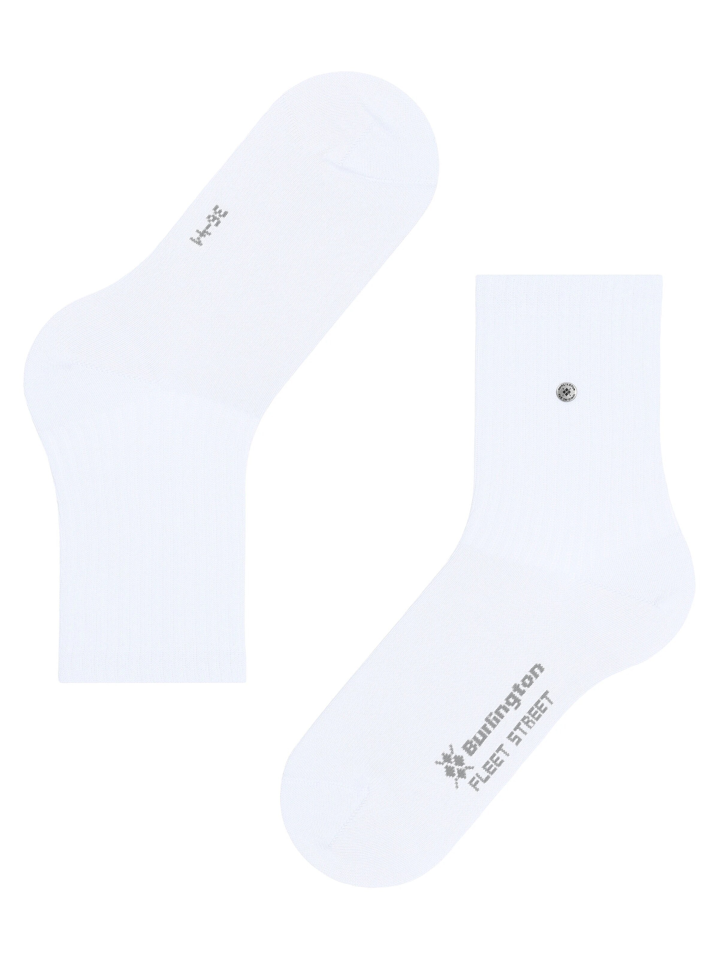 BURLINGTON Socks 'Fleet Street' in White