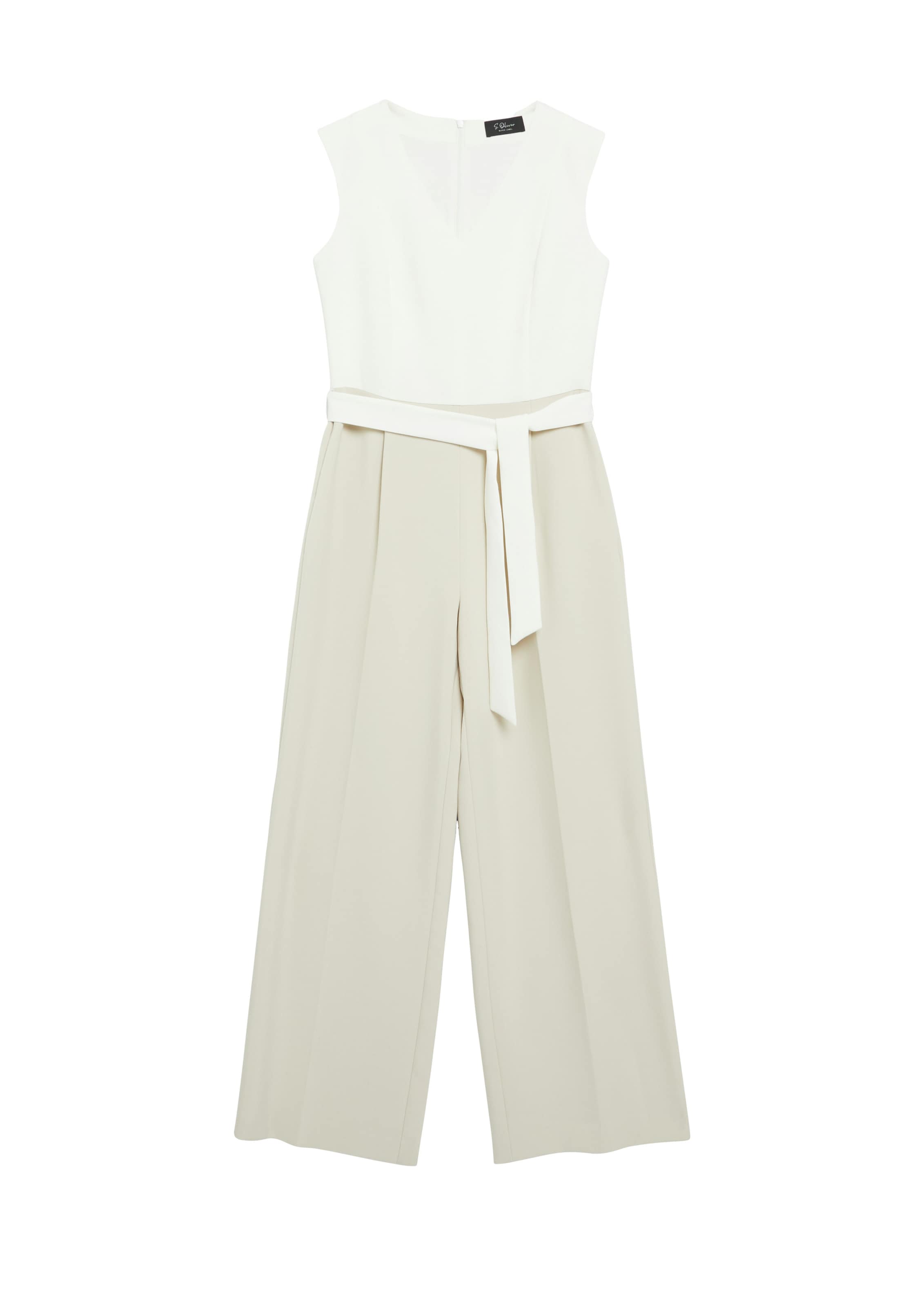 s.Oliver Jumpsuit in Beige: Vorderseite