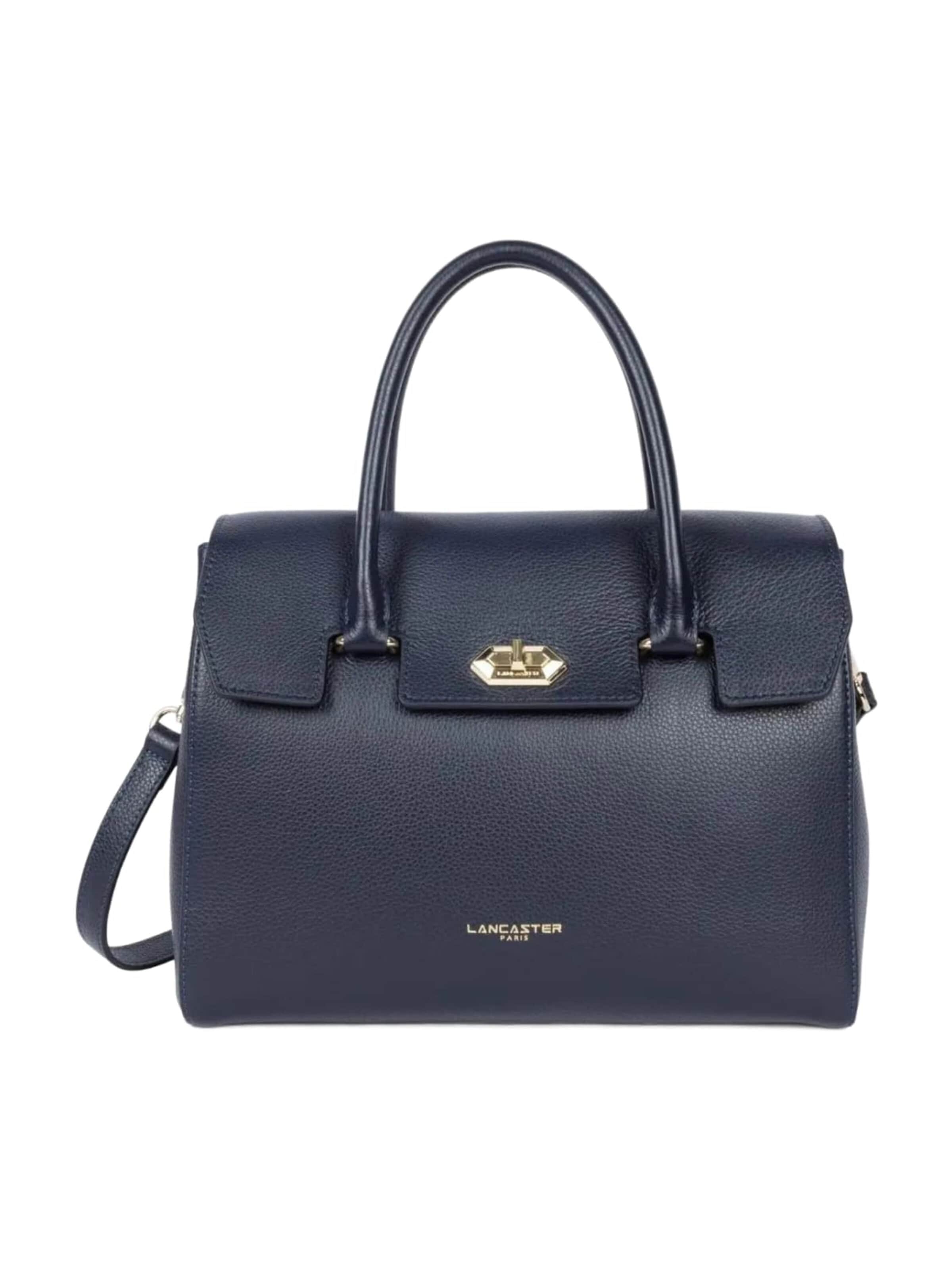 LANCASTER Paris Handbag 'Sac Milano Cosmos M Bleu Foncé' in Blue: front