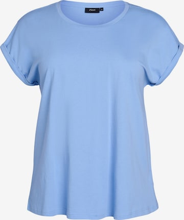 Zizzi Футболка 'MKATJA' в Синий: спереди