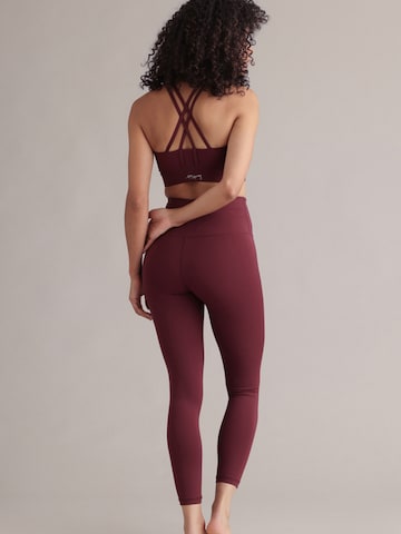 Hey Honey - Bustier Sujetador deportivo 'Criss Cross' en rojo