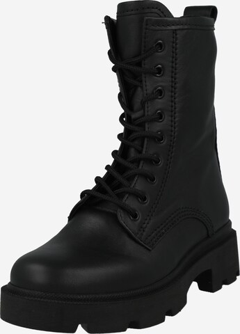 GABOR Lace-Up Ankle Boots 'Röhrli' in Black: front