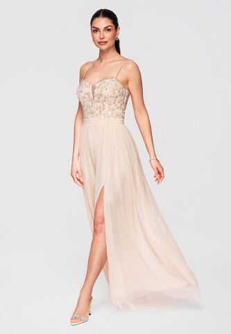 Robe de soirée Ombre en beige