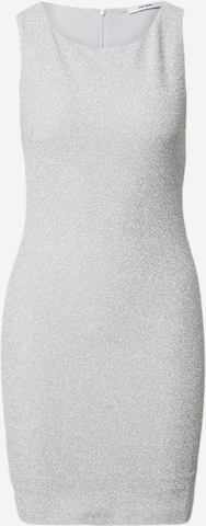 Oval Square Dress 'Jane' in Silver: front