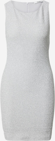 Robe 'Jane' Oval Square en argent : devant