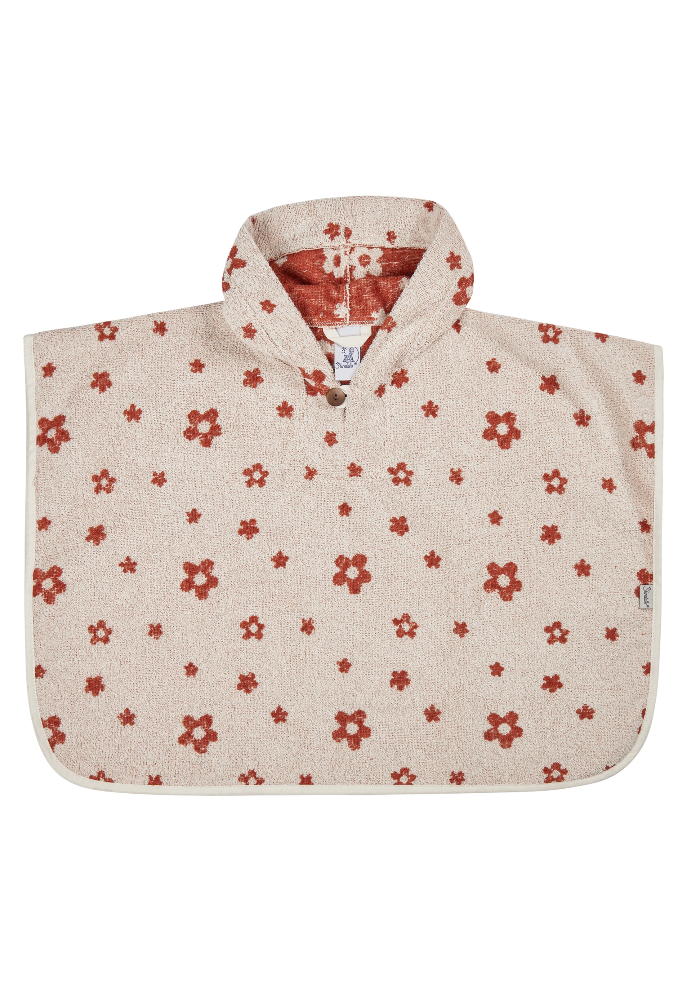 STERNTALER Bademantel 'BAUERNHOF ' in Beige: Vorderseite