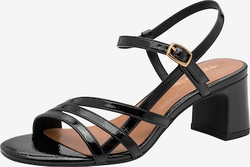Tamaris Sandaal in Zwart: voorkant