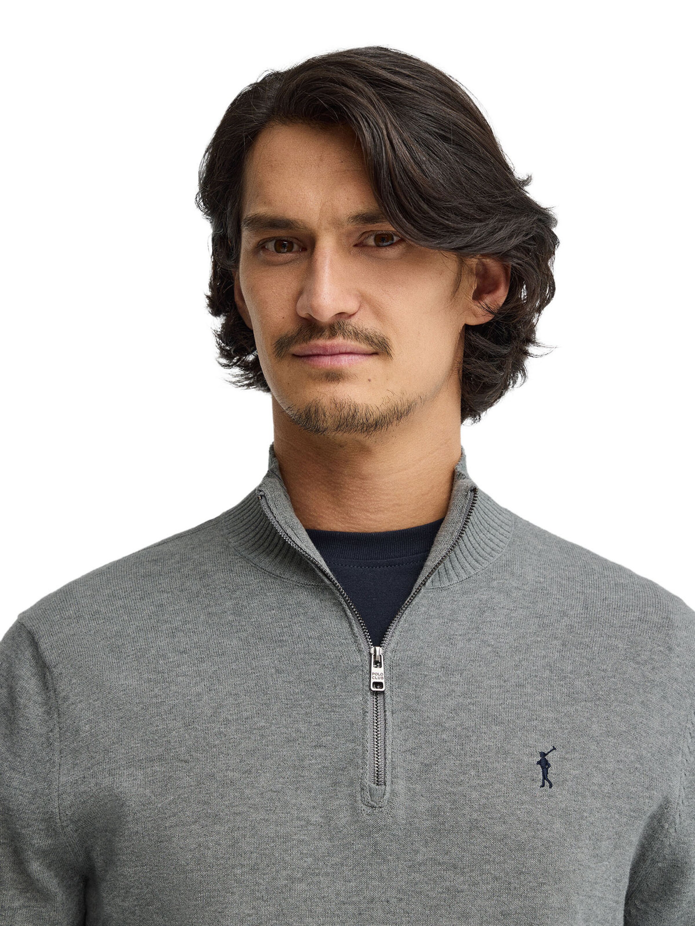 Polo Club Pullover 'Rigby' in Grau