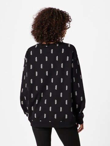 HUGO Sweatshirt 'Deroxane' in Schwarz
