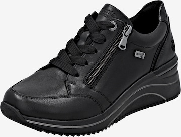 Baskets basses REMONTE en noir : devant