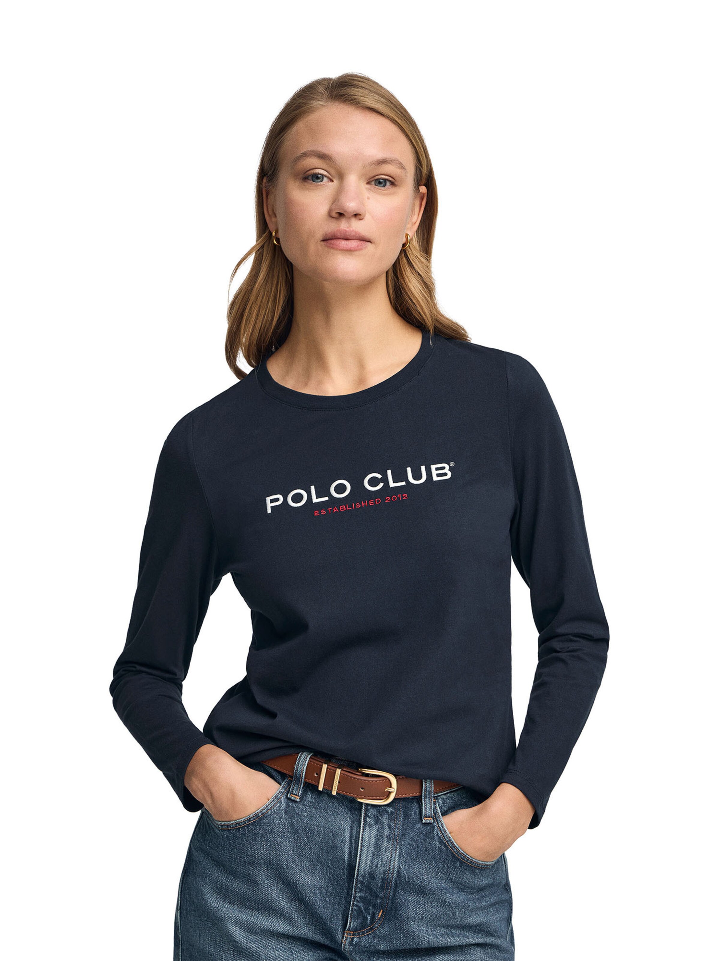 Polo Club Shirt in Blue: front