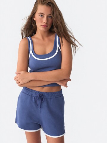 Pantalon 'Shorts' Ethiquet en bleu