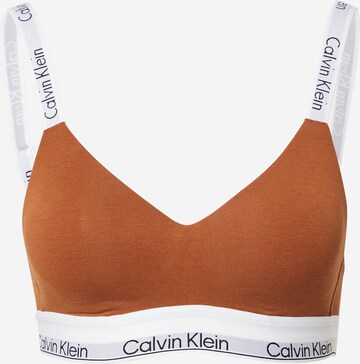 Calvin Klein Underwear Бюстгальтер в Коричневый: спереди