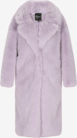 purpurinė faina Žieminis paltas: priekis