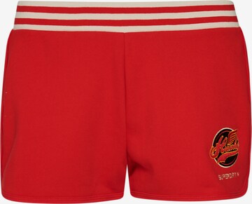 Regular Pantalon 'Vintage Collegiate' Superdry en rouge : devant
