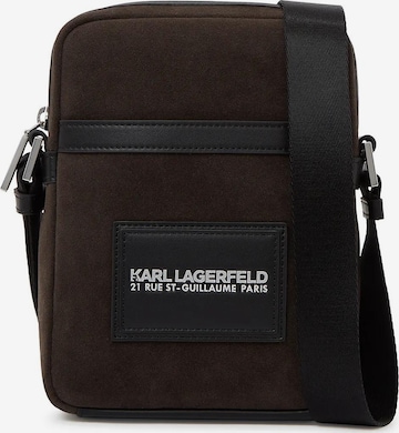 Karl Lagerfeld Schoudertas in Bruin: voorkant