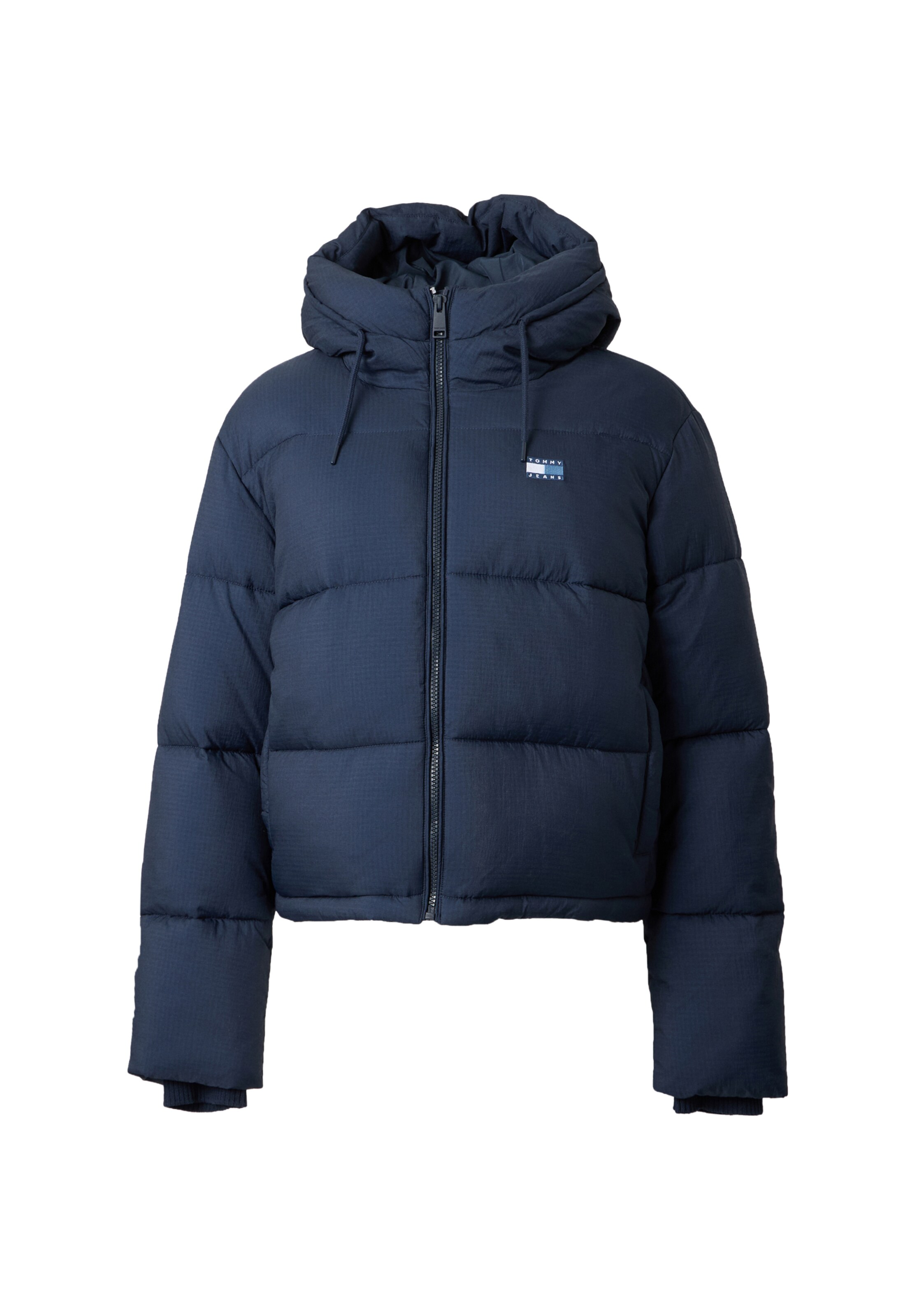 Tommy Jeans Winterjas in Blauw: voorkant