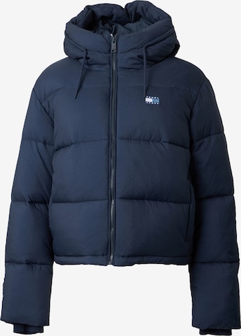 Tommy Jeans Winterjas in Blauw: voorkant