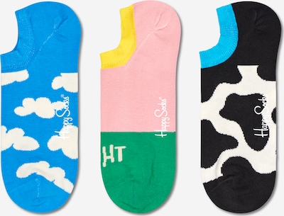 Happy Socks Chaussure basse 'Summer Day No Show' en bleu clair / rose / noir / blanc cassé, Vue avec produit