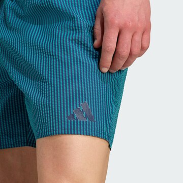 ADIDAS SPORTSWEAR Sports swimming trunks 'Seersucker' in Green