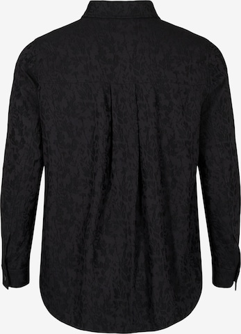 Zizzi Bluse in Schwarz