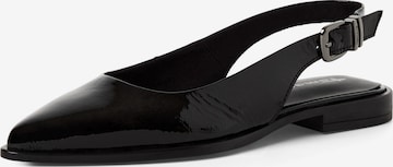 Tamaris Балетки с ремешком в Черный: спереди