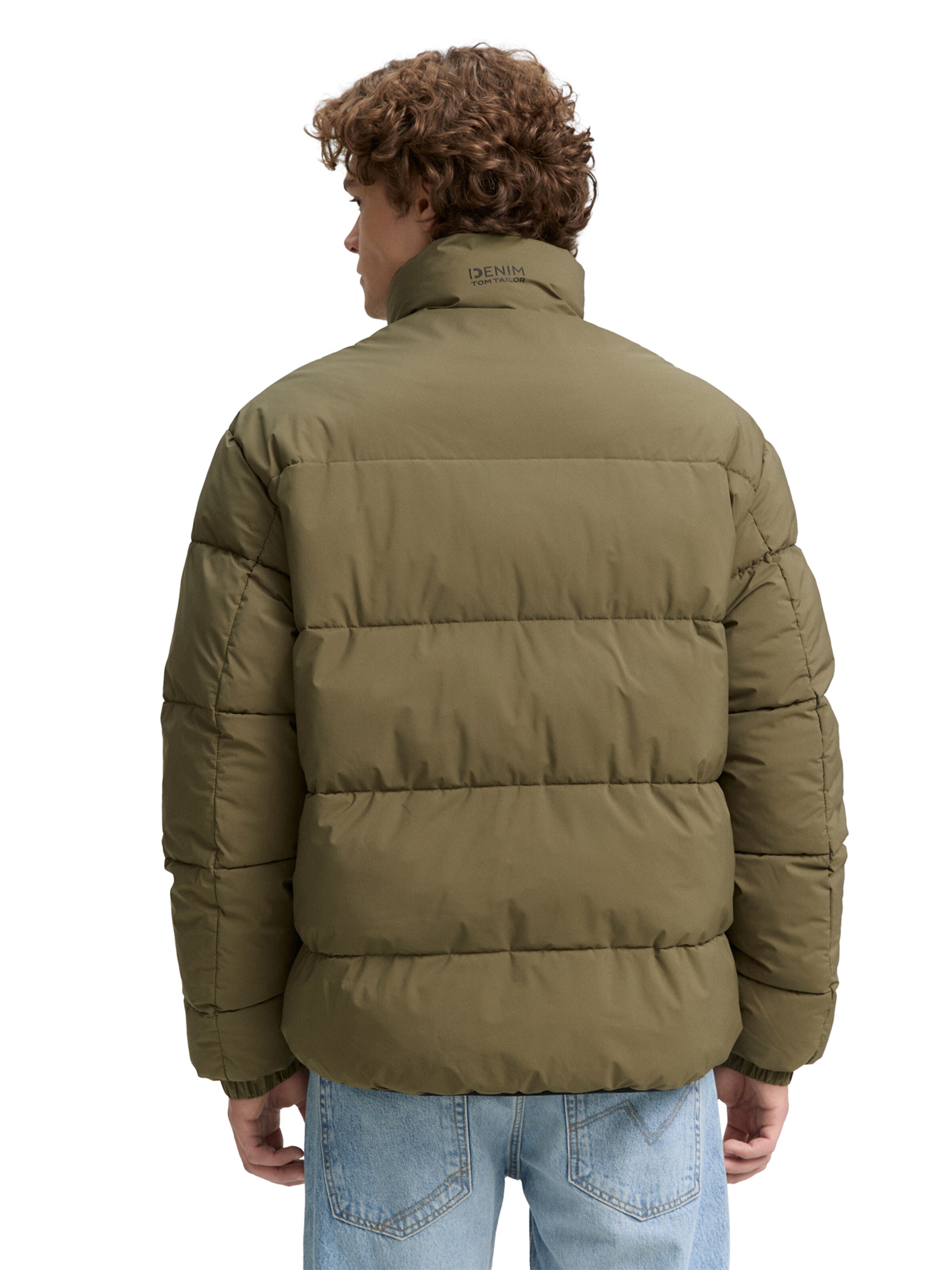 TOM TAILOR DENIM Winterjacke in Grün