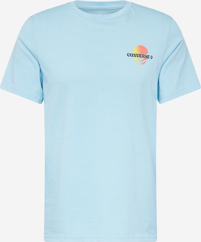 CONVERSE T-Shirt 'SUNSET' en beige / bleu clair / orange / noir, Vue avec produit