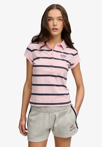 Superdry & Co Shirt 'Athletic Essentials' in Roze: voorkant