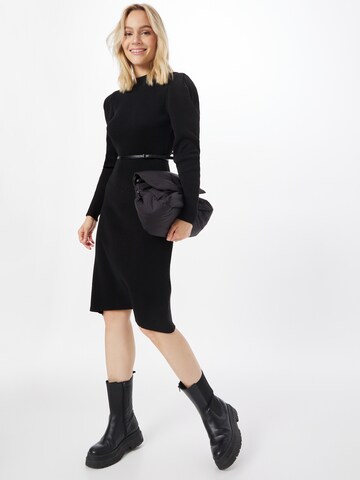 Gina Tricot Knitted dress 'Bonnie' in Black