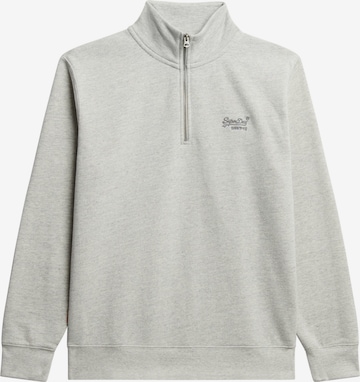 Sweat-shirt 'Essential' Superdry en gris : devant