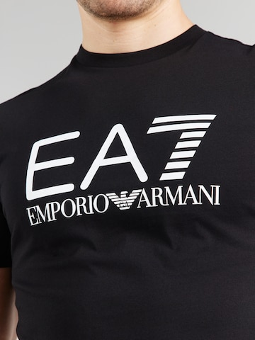 juoda EA7 Emporio Armani Marškinėliai