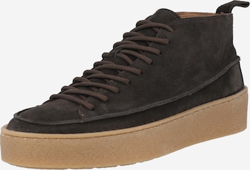 SELECTED HOMME Lace-Up Boots 'CRISTER' in Brown: front