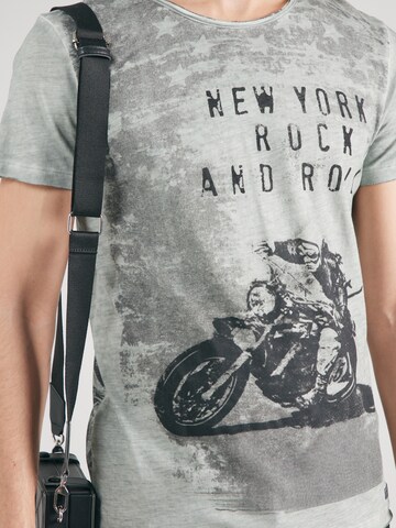 Key Largo T-Shirt 'CAFE RACER' in Grau