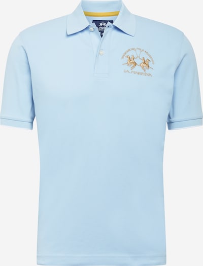 La Martina T-Shirt en bleu ciel / jaune d'or, Vue avec produit