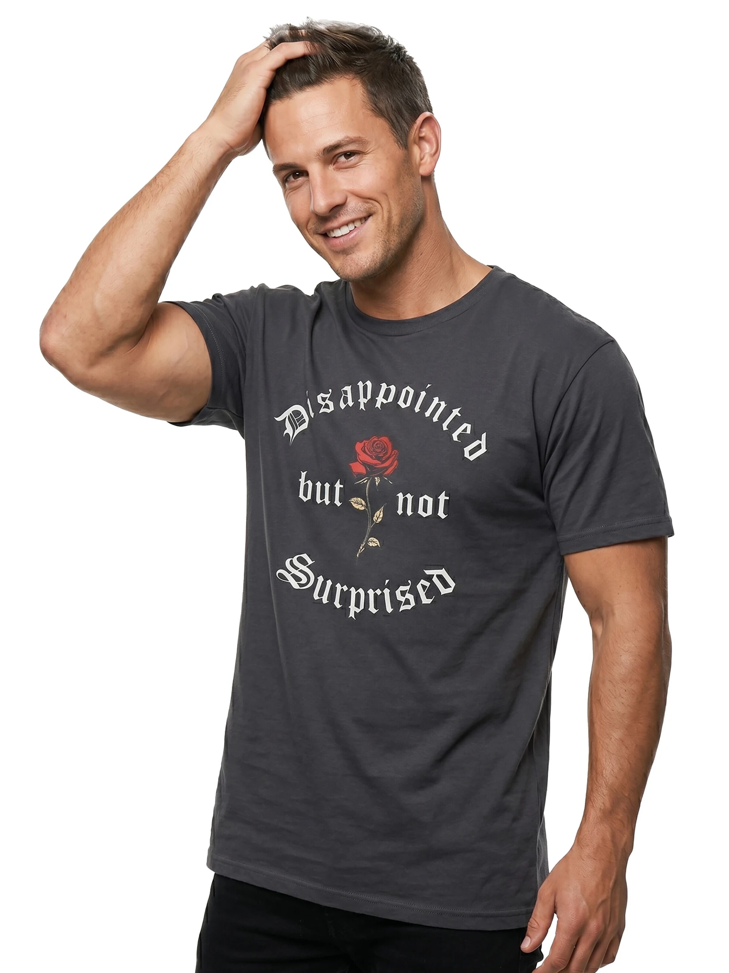 MAKAYA Shirt 'Disappointed' in Grey