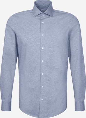 Coupe slim Chemise business SEIDENSTICKER en bleu : devant