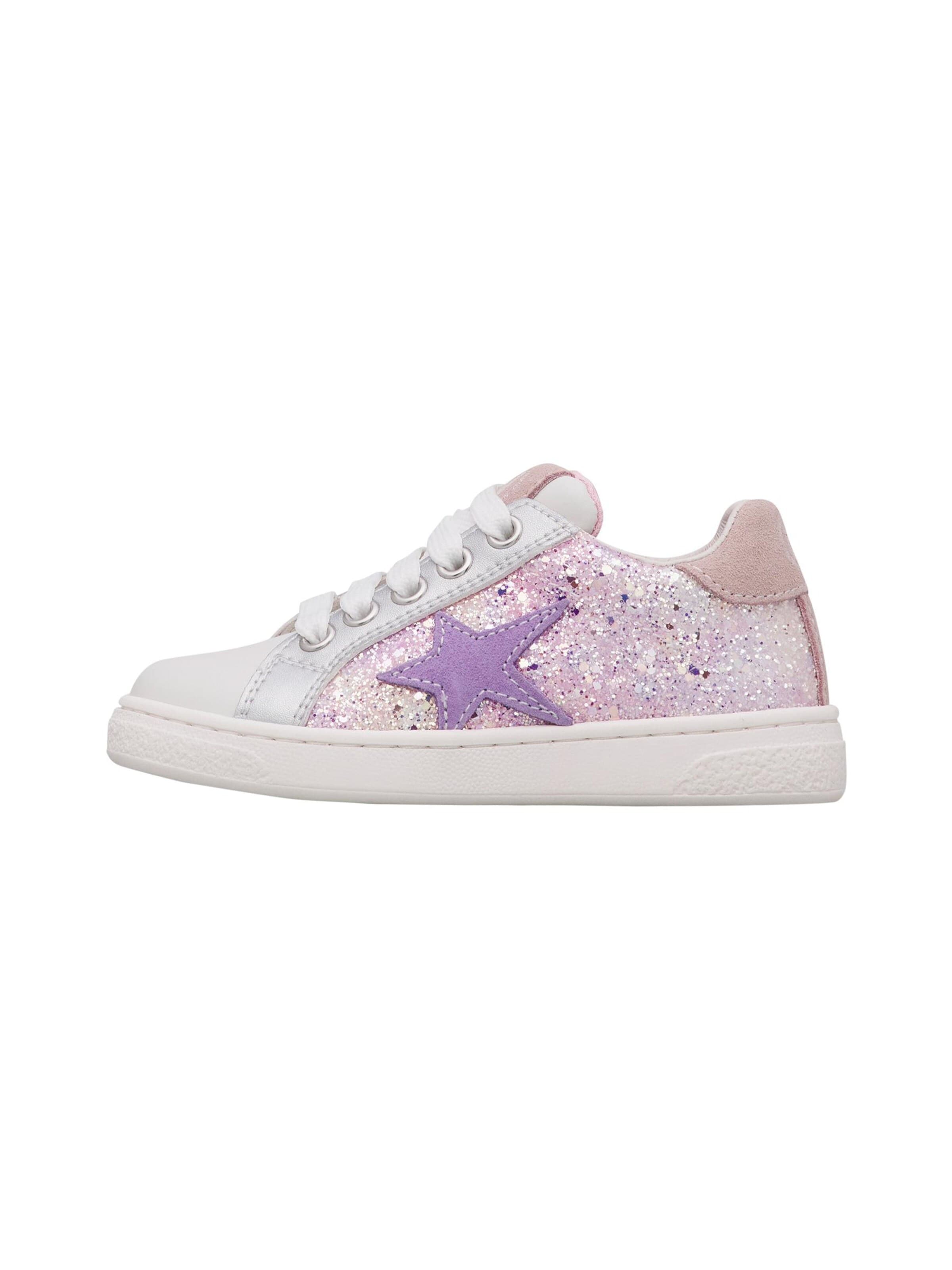 NATURINO Sneakers 'PINN ZIP.' in Zilver: voorkant