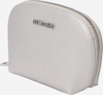 Love Moschino Kosmetiktasche in Silber