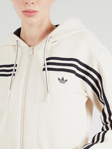 ADIDAS ORIGINALS Zip-Up Hoodie in White