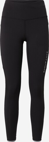 ENDURANCE Skinny Sportbroek 'Energy' in Zwart: voorkant