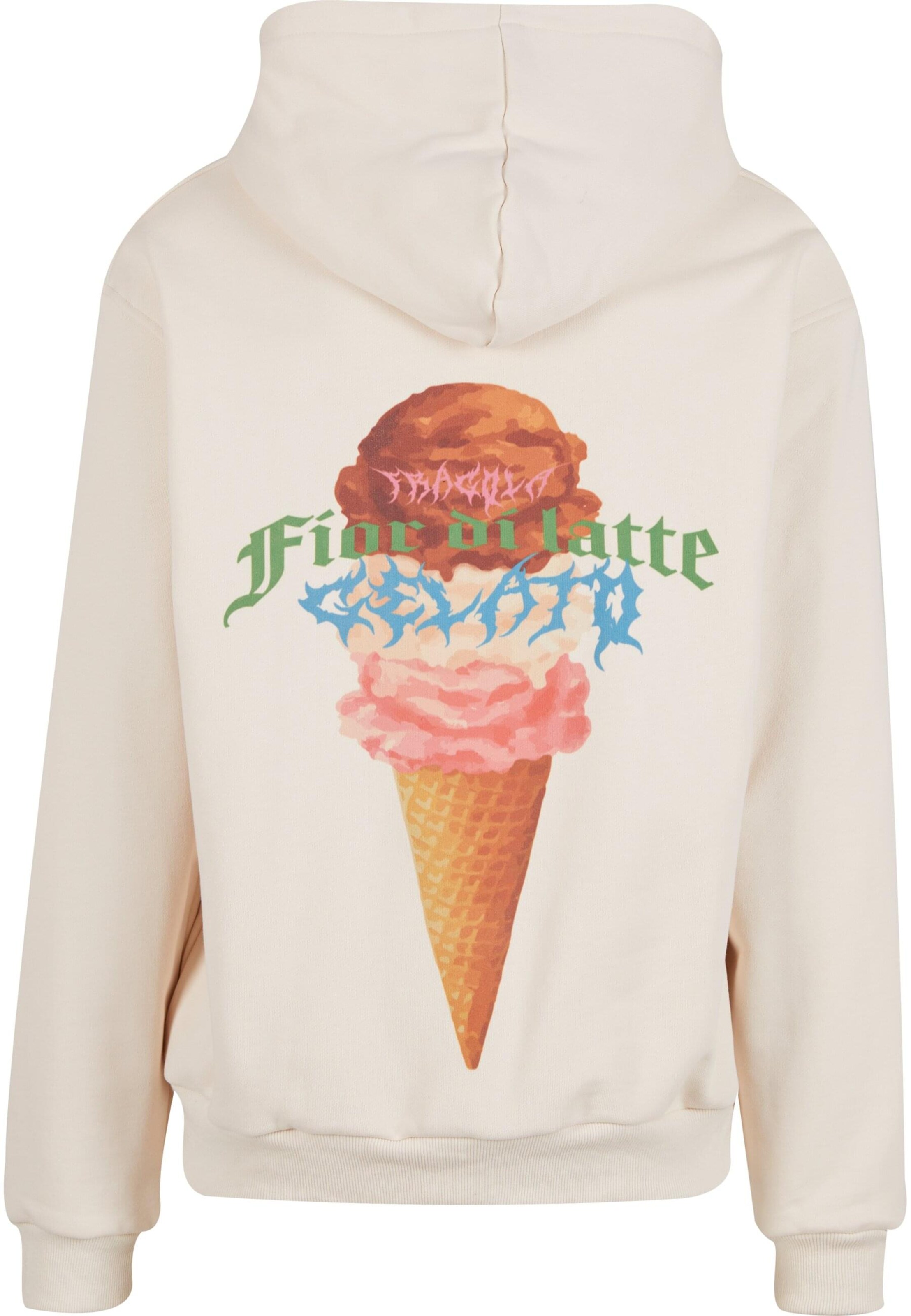 Pica Pica Sweatshirt 'Fior di Latte' in Beige