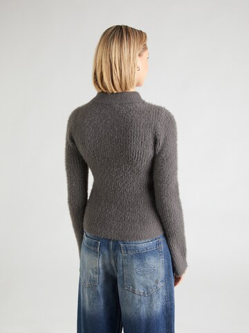 TOPSHOP Knit Cardigan in Grey