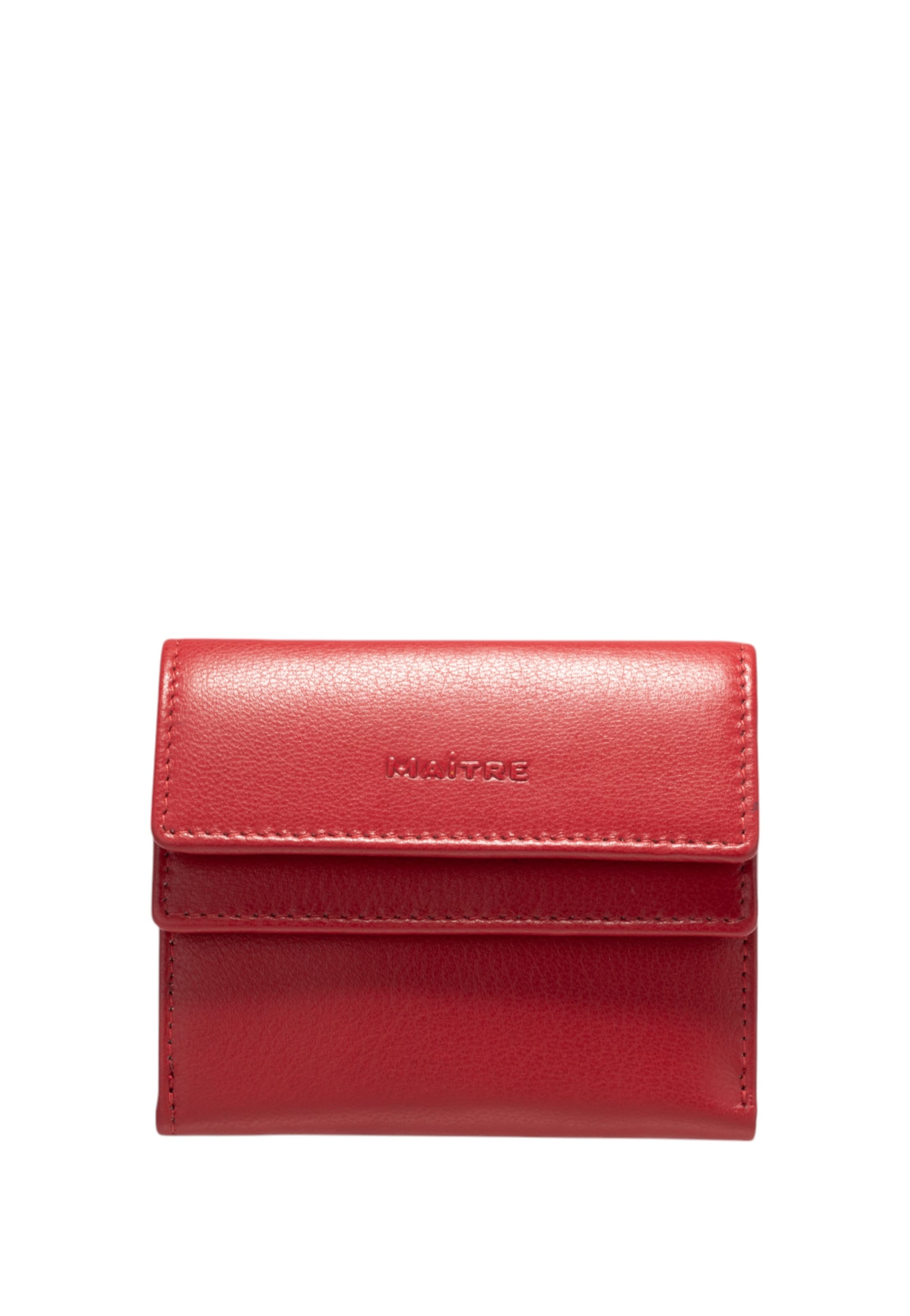 Maître Portemonnee 'Bromley Deda' in Rood: voorkant