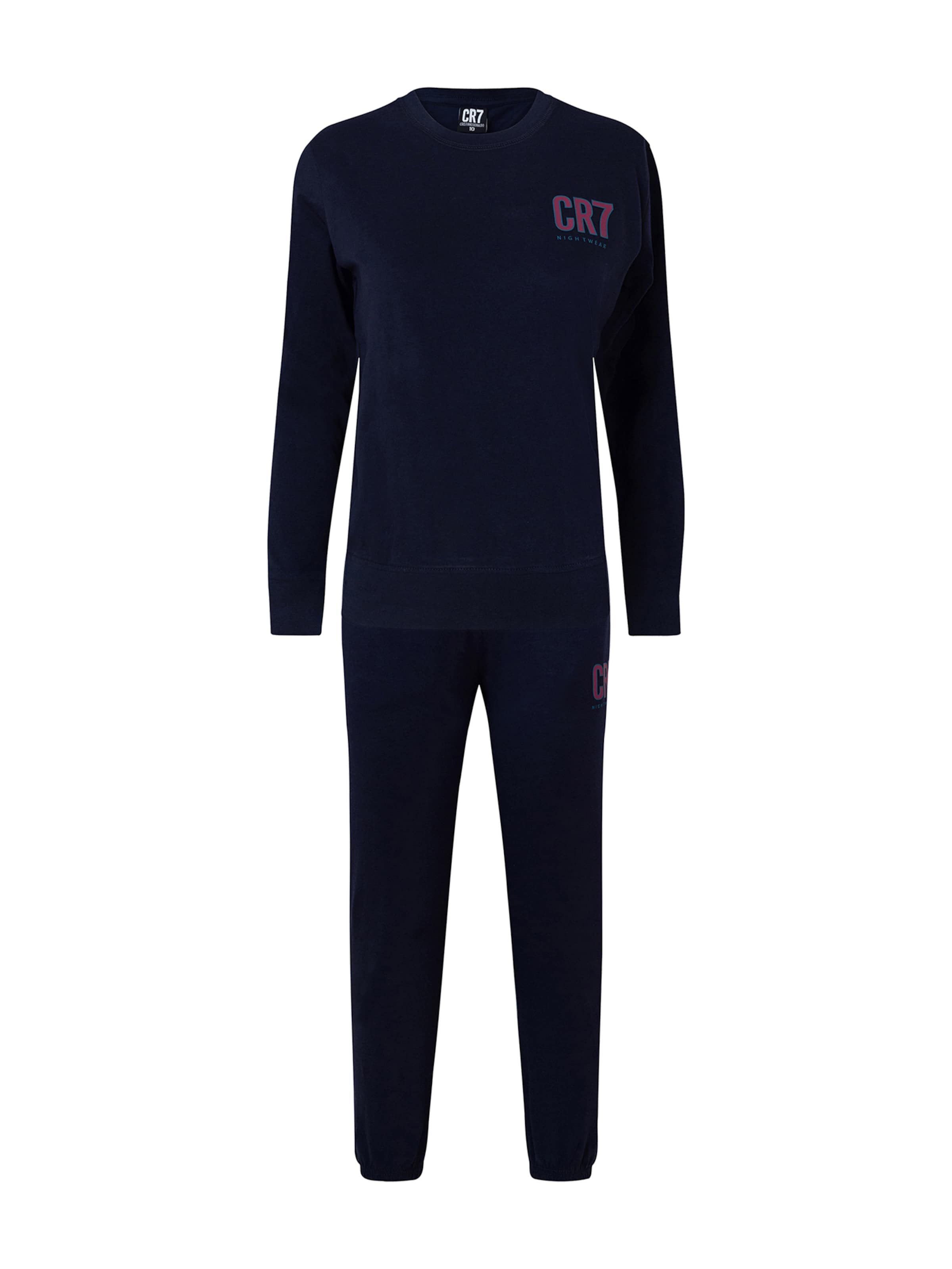 CR7 - Cristiano Ronaldo - Pijama ' Boys BASIC Long ' en azul: frente