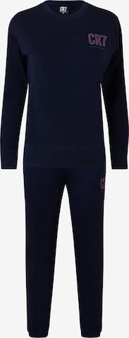 CR7 - Cristiano Ronaldo - Pijama ' Boys BASIC Long ' en azul: frente