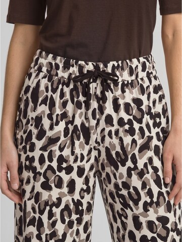 TOM TAILOR Wide leg Broek in Bruin