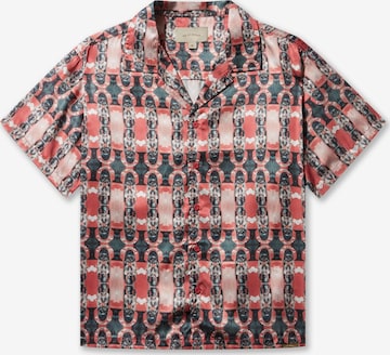 Pas De Monaco Comfort fit Button Up Shirt 'COCKPIT CUBAN' in Red: front