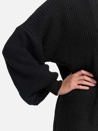 Elara Lang cardigan i sort, Produktvisning