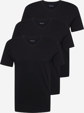 BOSS - Camiseta térmica 'Classic' en negro: frente